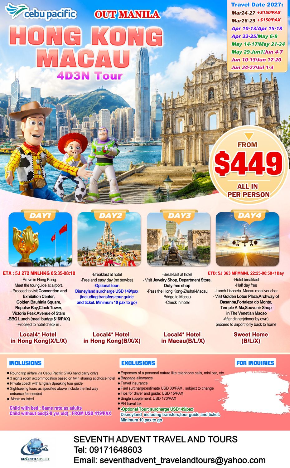 Hong Kong tour poster 1
