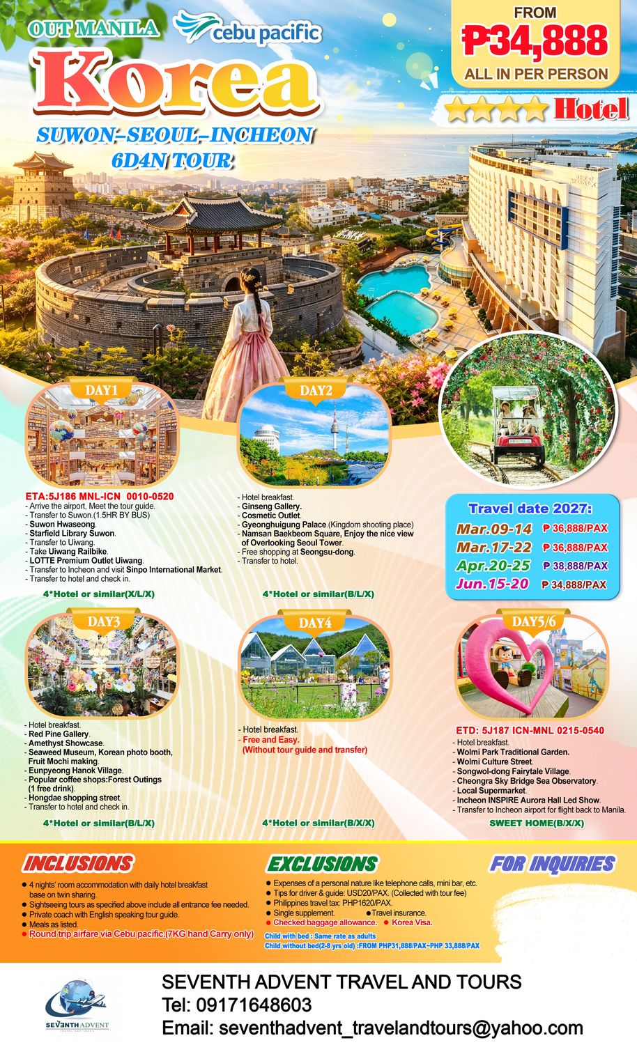 Korea tour poster 2