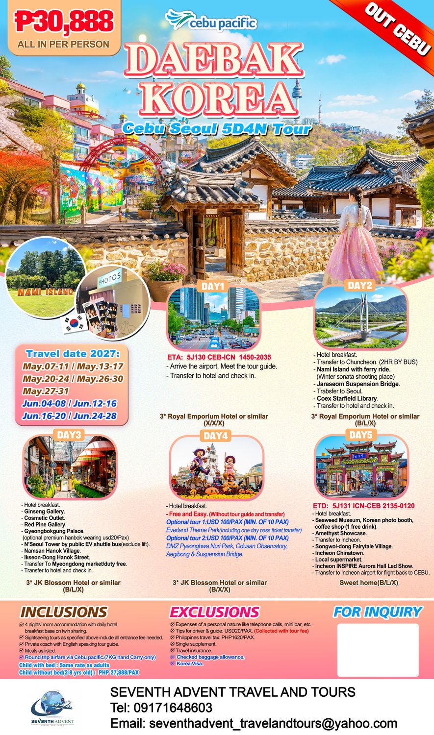 Korea tour poster 3