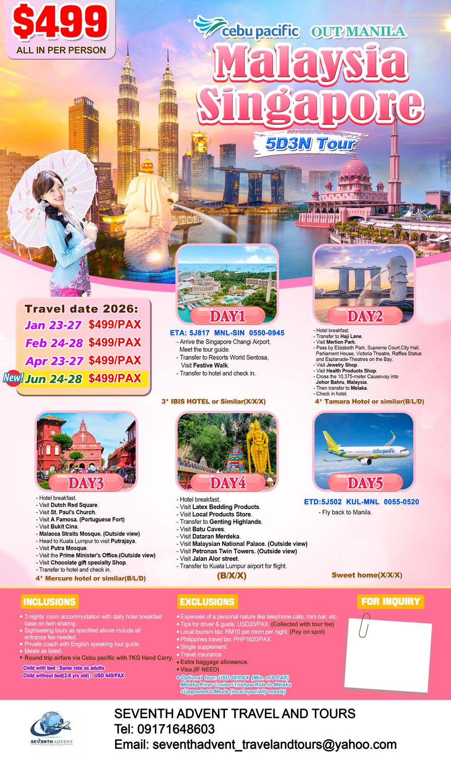 Singapore Magic tour flyer