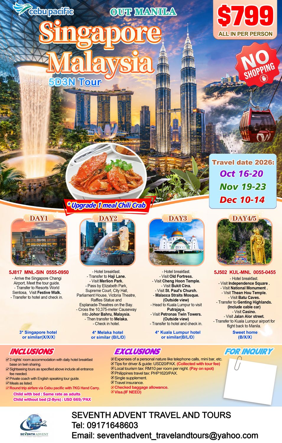 Singapore tour poster 1