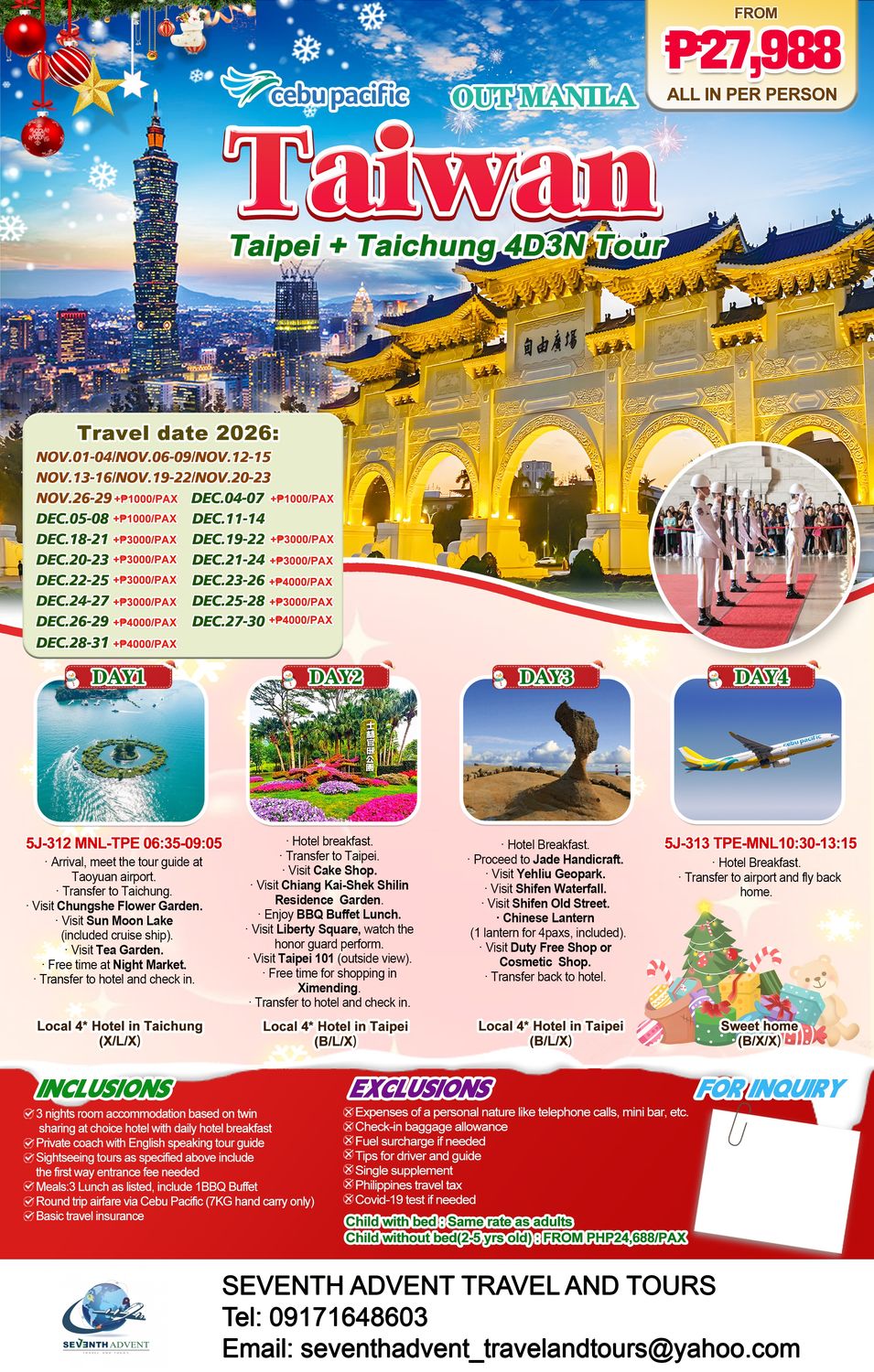 Taiwan tour poster 2