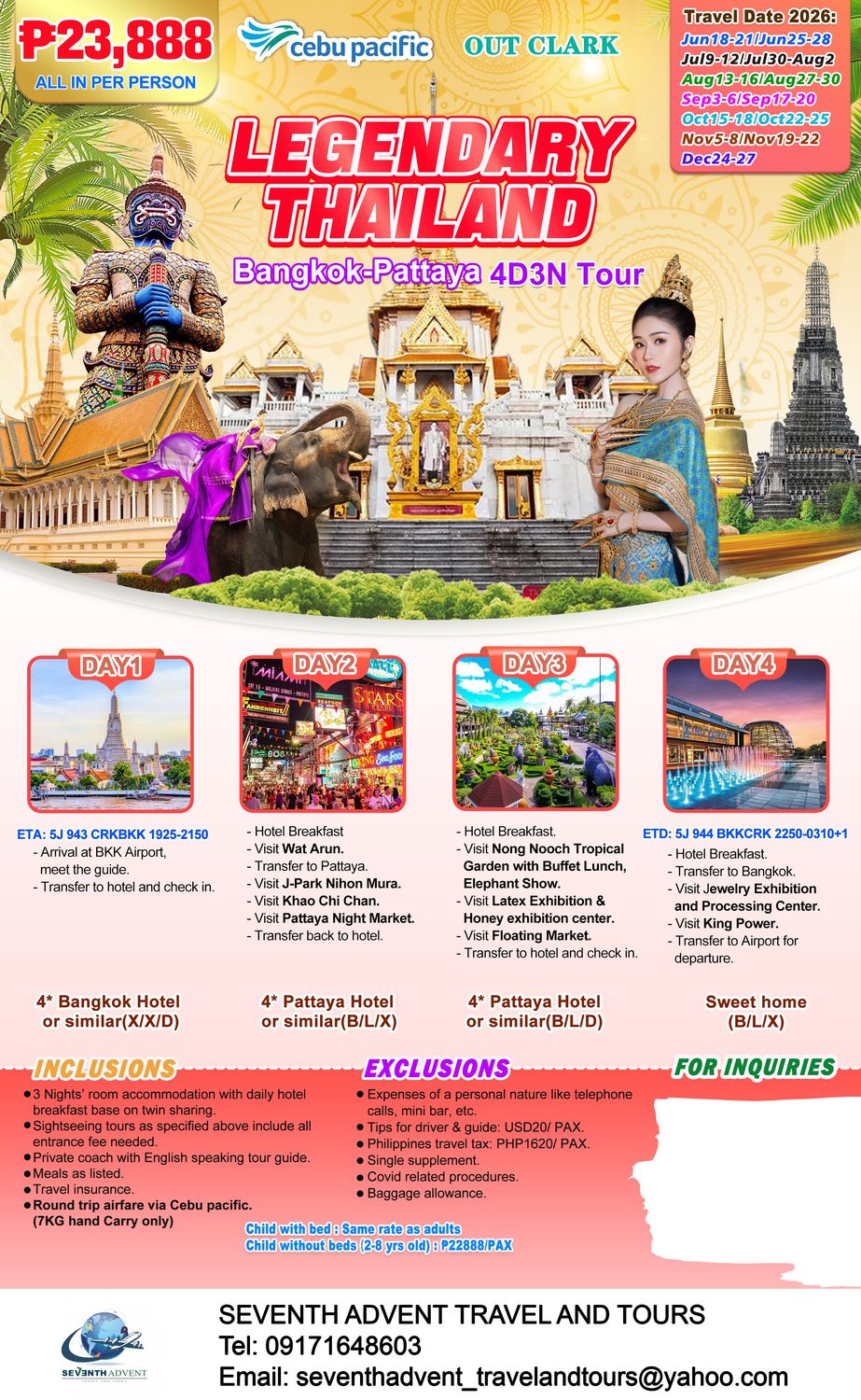 Thailand tour poster 3