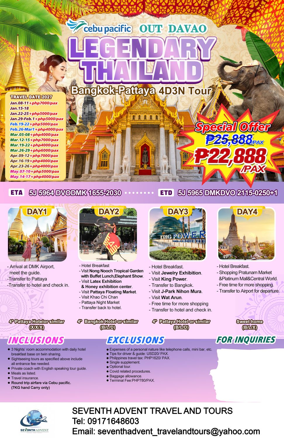 Thailand tour poster 4