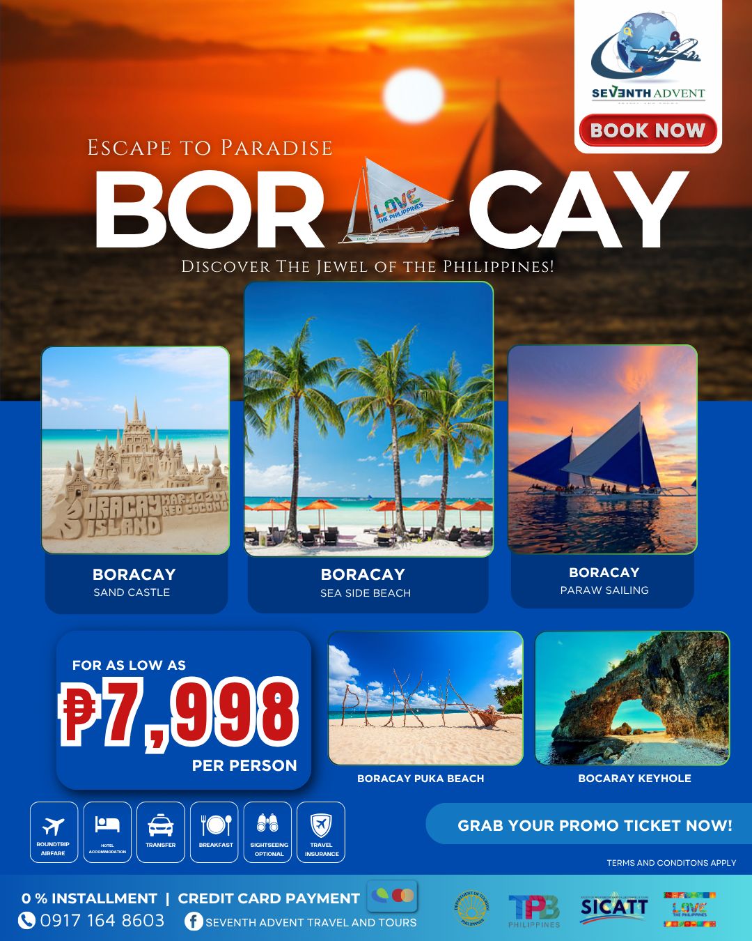 Boracay Paradise tour flyer