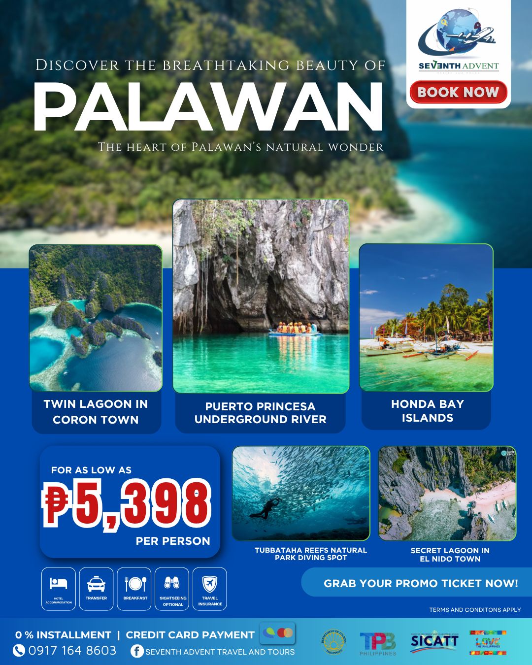 Palawan Discovery tour flyer