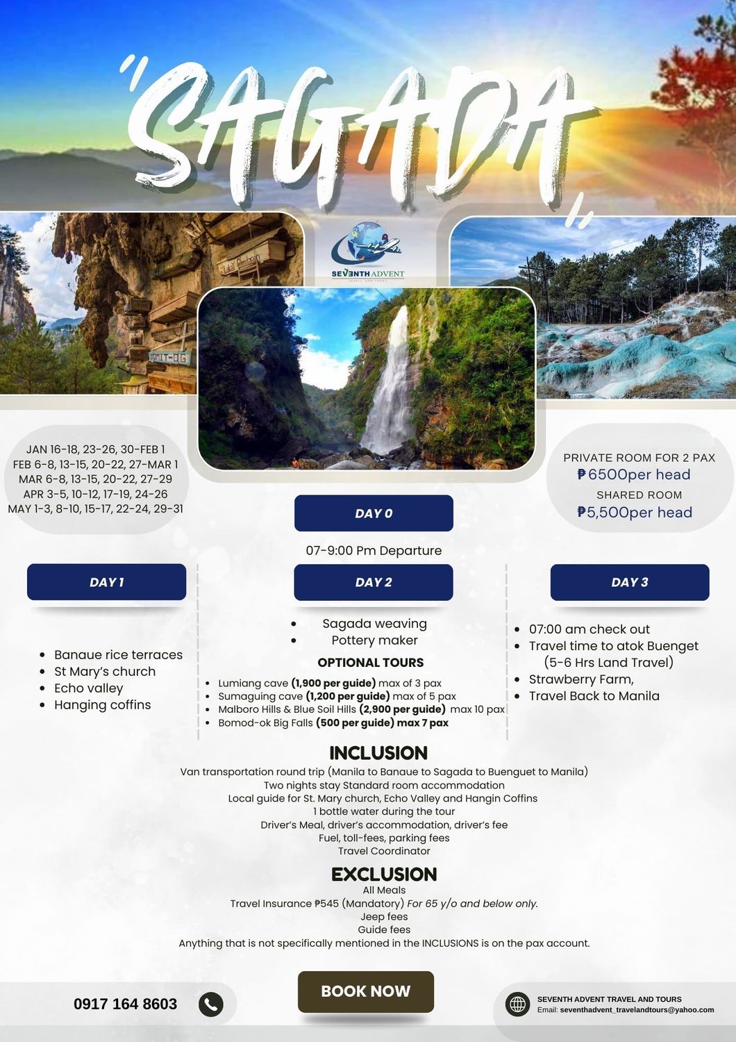 Sagada Mountain Escape tour flyer