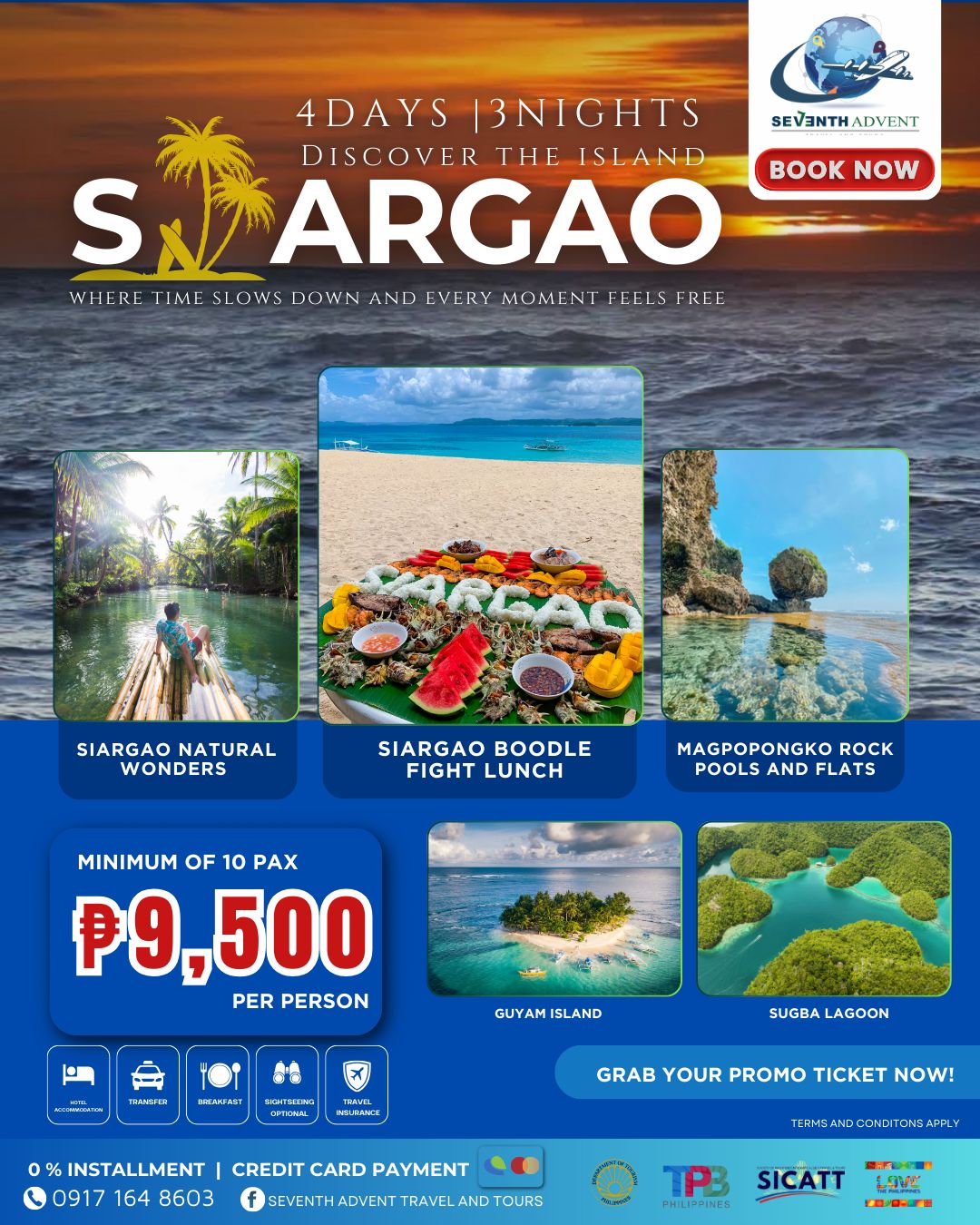 Siargao Island Life tour flyer